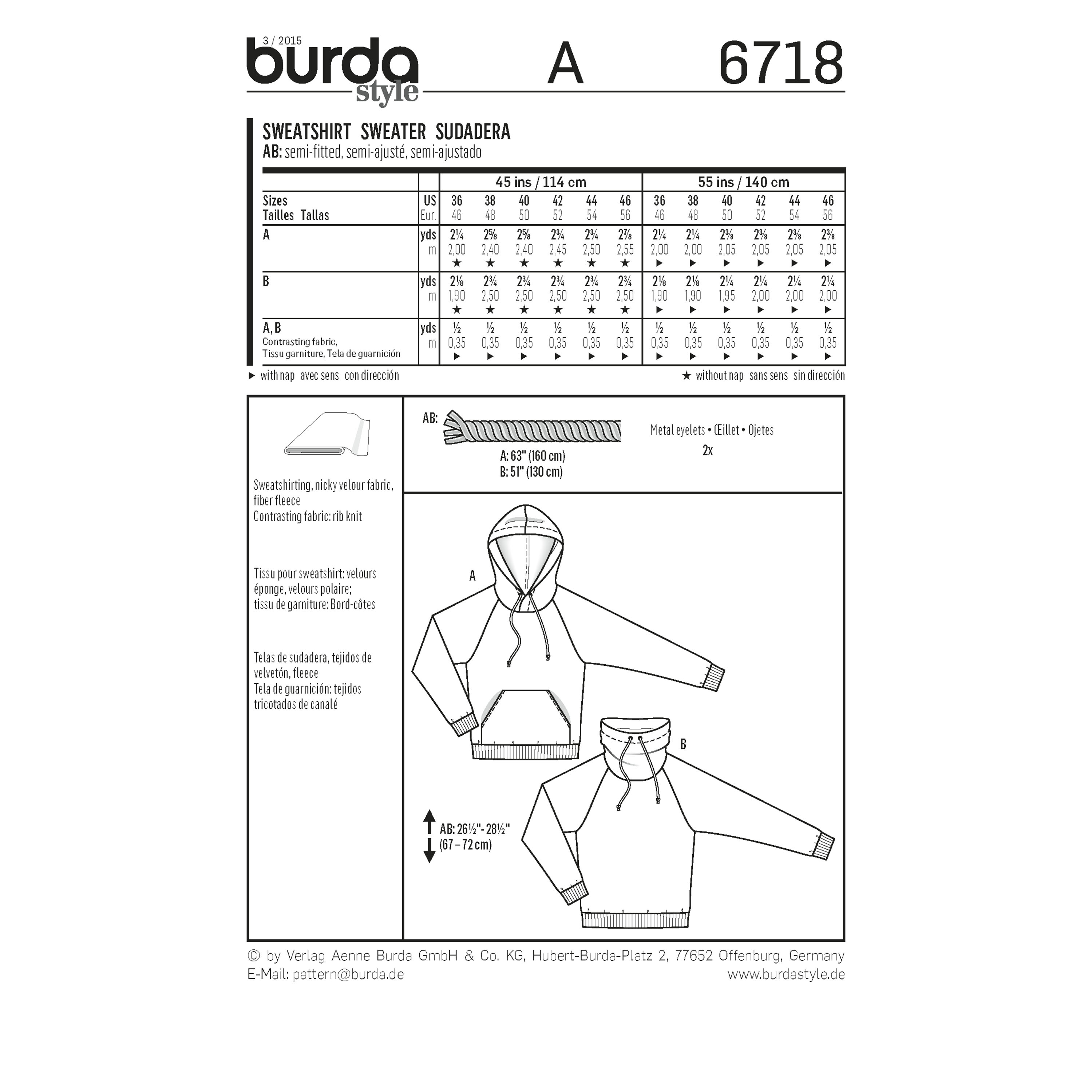 burda pattern 6718